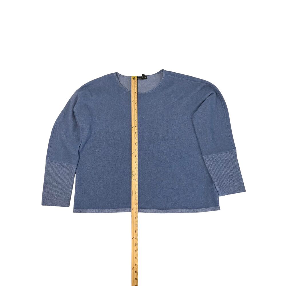 Eileen Fisher Blue Cashmere Blend Knit Sweater – Size L - Picture 5 of 7